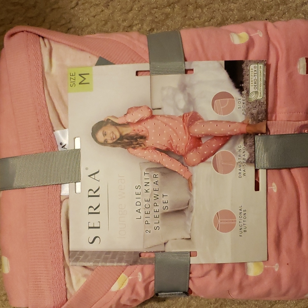 Serra Ladies 2 Piece Knit Sleepwear Set